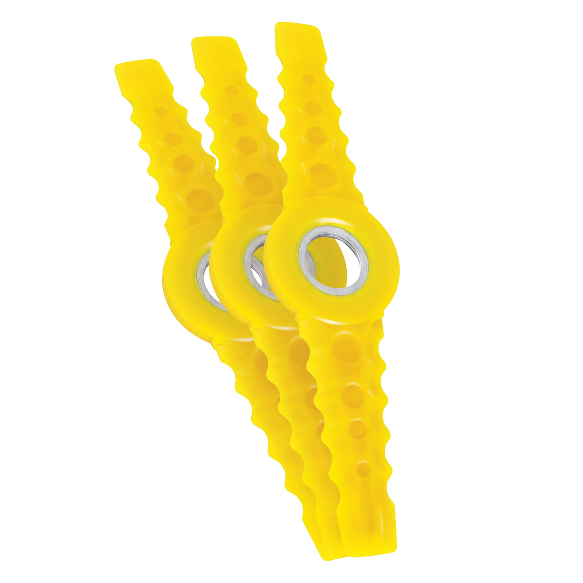 Sun Joe replacement blades front packaging showing three yellow cutters and compatibility label benefits quick replacement