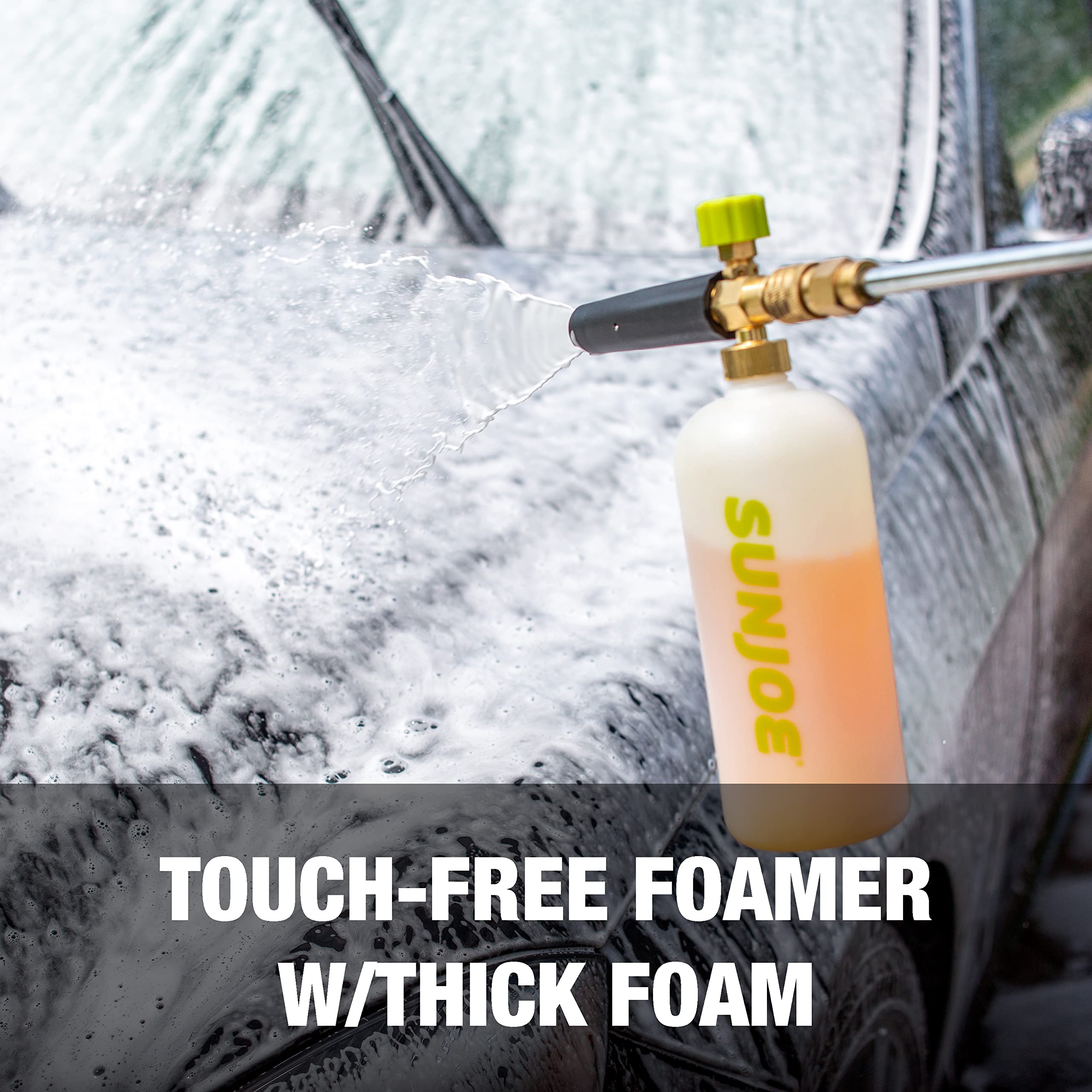 Sun Joe 1/4 inch quick-connect fitting for fast attachment benefit