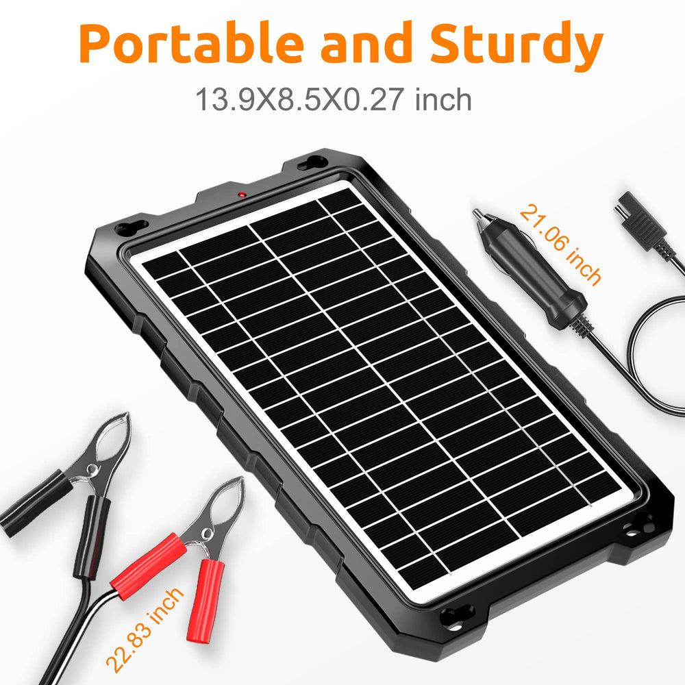 SUNAPEX panel next to water bottle to show scale and travel-ready size