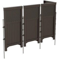 Suncast close-up wicker texture highlighting durable resin finish and realistic grain