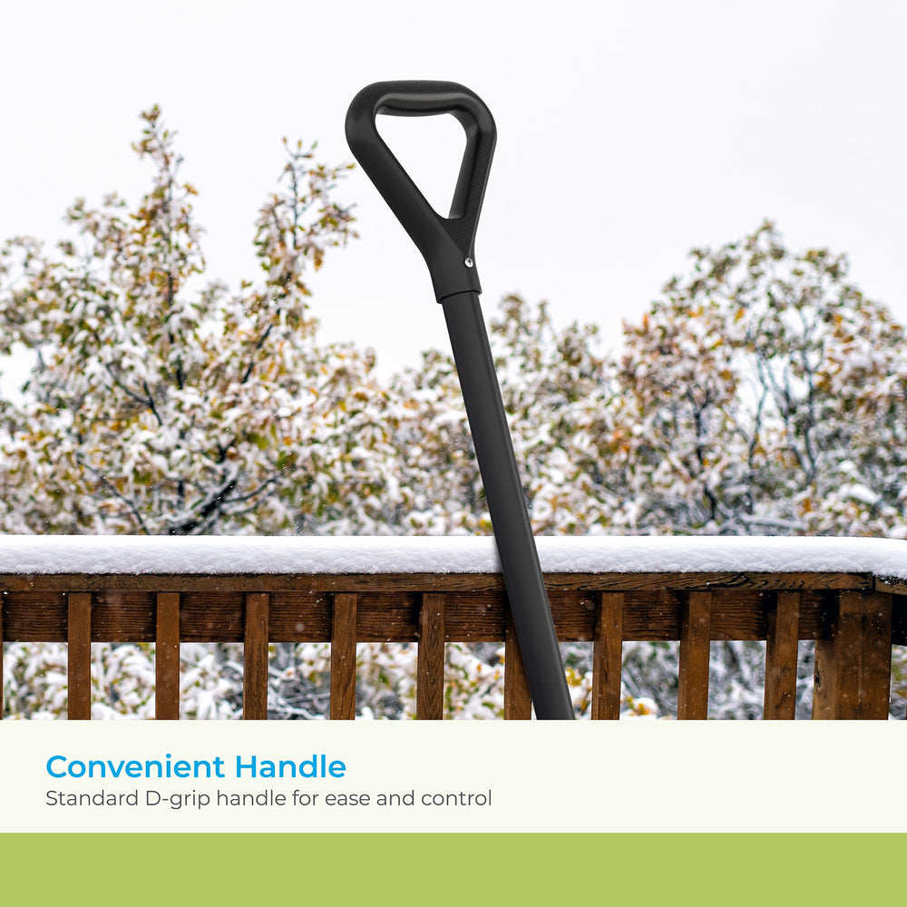 Suncast steel shaft joint showing powder-coated finish for rust resistance