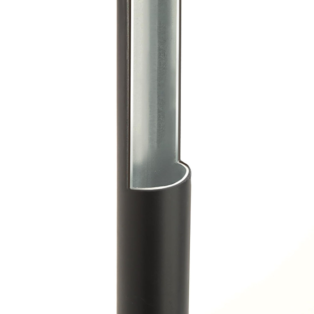Suncast hung on shed hook for compact storage and easy seasonal access