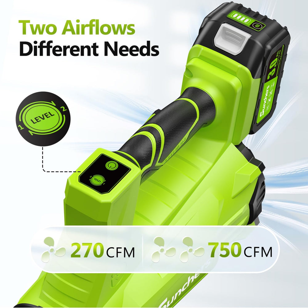 sunchers two 3.0Ah batteries and charger displayed for extended runtime