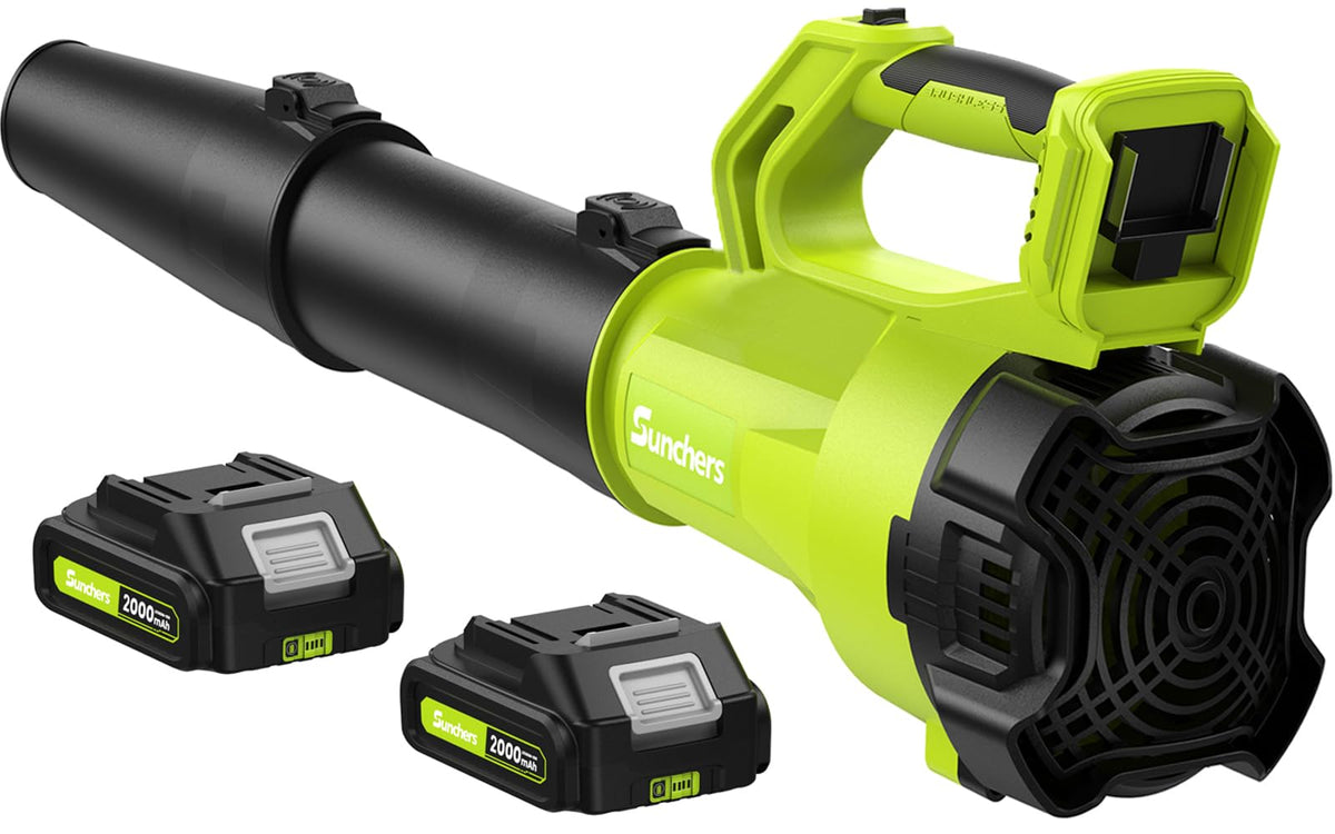 sunchers front view showing compact blower and ready-to-use design