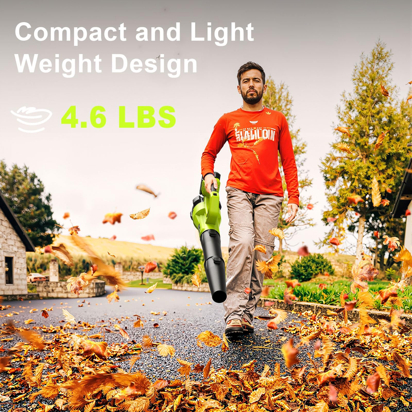 sunchers held in hand to show lightweight 4.6 lb portability
