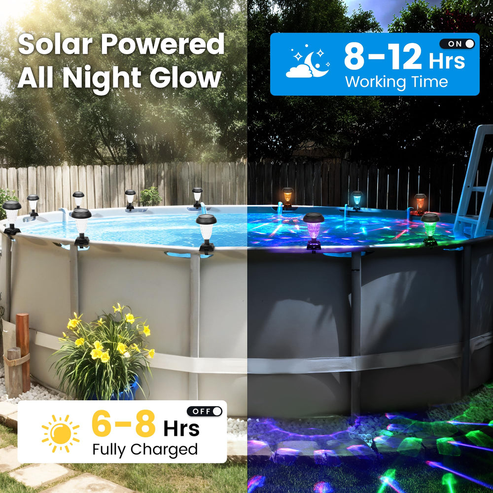 SUNCKET lights around pool party setting enhancing mood