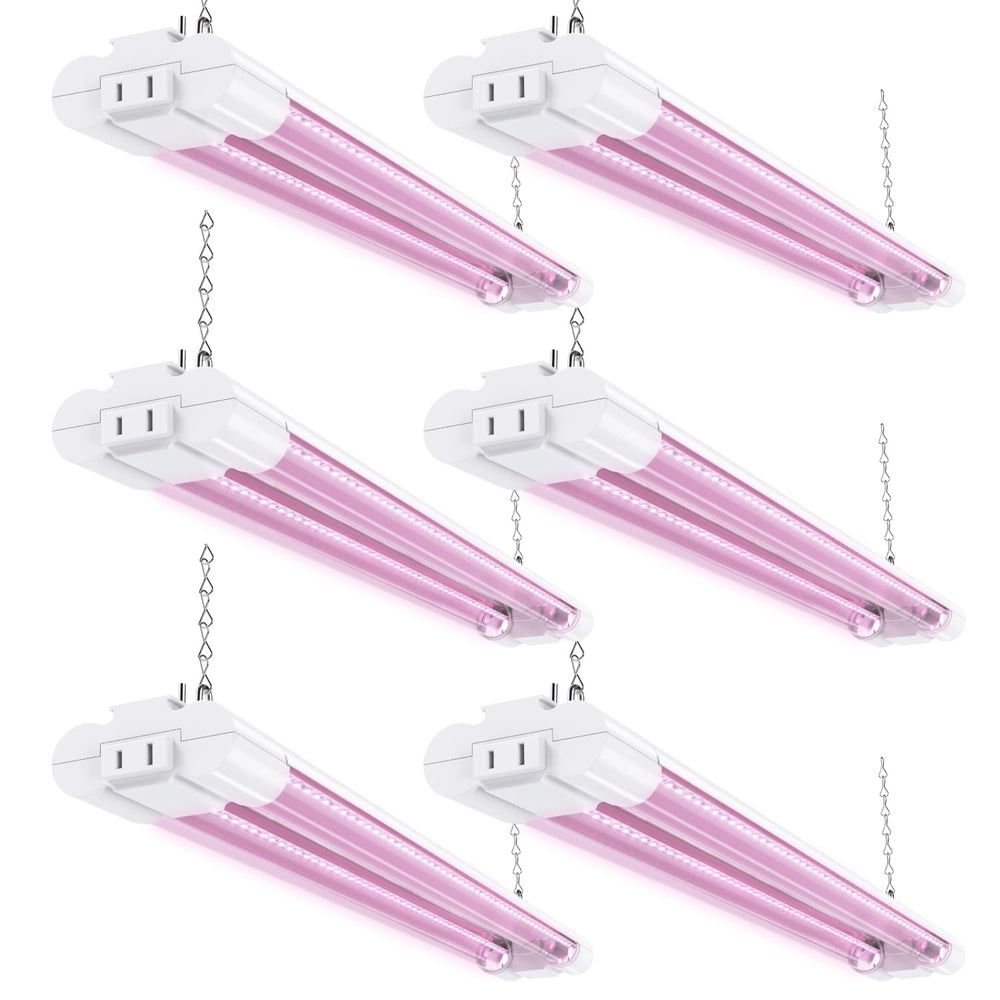 Sunco front view of 2FT 20W six-pack with even light distribution