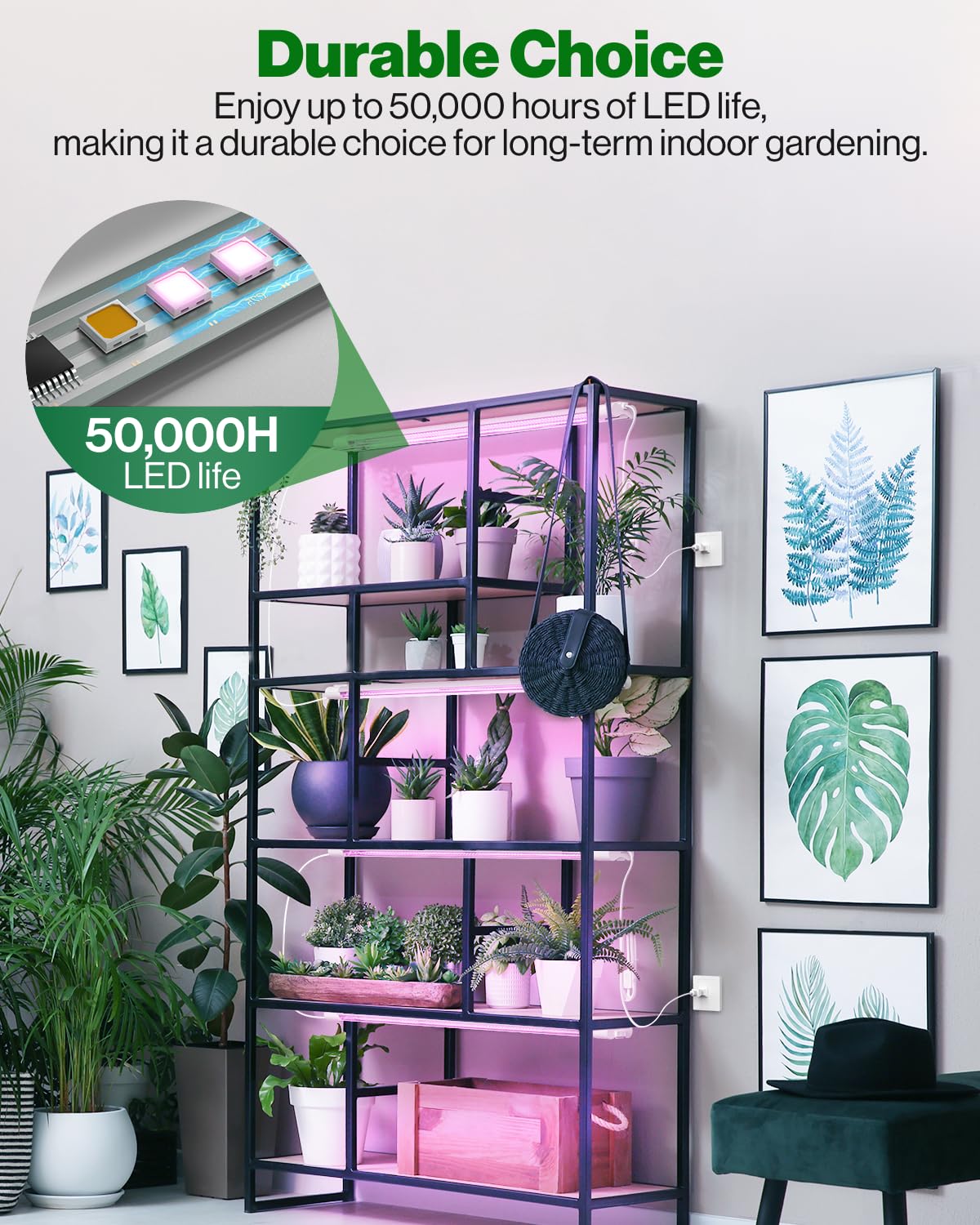 Sunco linkable fixtures connected in a run for scalable installation and tidy wiring benefit
