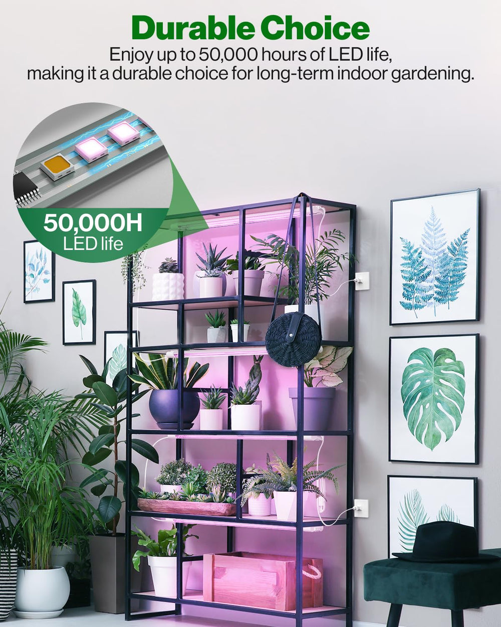 Sunco linkable fixtures connected in a run for scalable installation and tidy wiring benefit