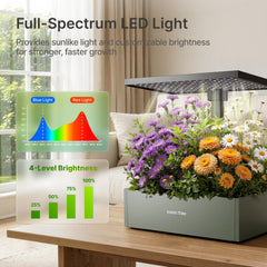 SUNCOZE extended pole at 25 inches showing adjustable light distance benefit