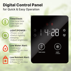 SUNCOZE closeup of LED panel highlighting full‑spectrum lighting benefits