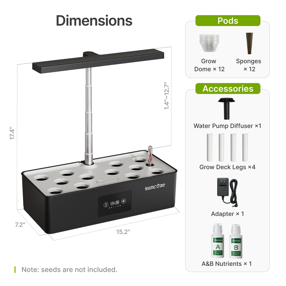 SUNCOZE scale comparison with hand, demonstrates compact 4L tank size