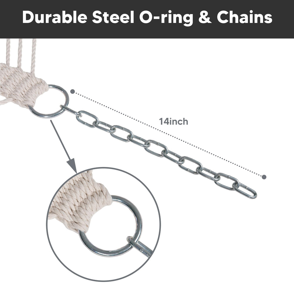 SUNCREAT carry bag with chains packed showing portability and easy storage benefit