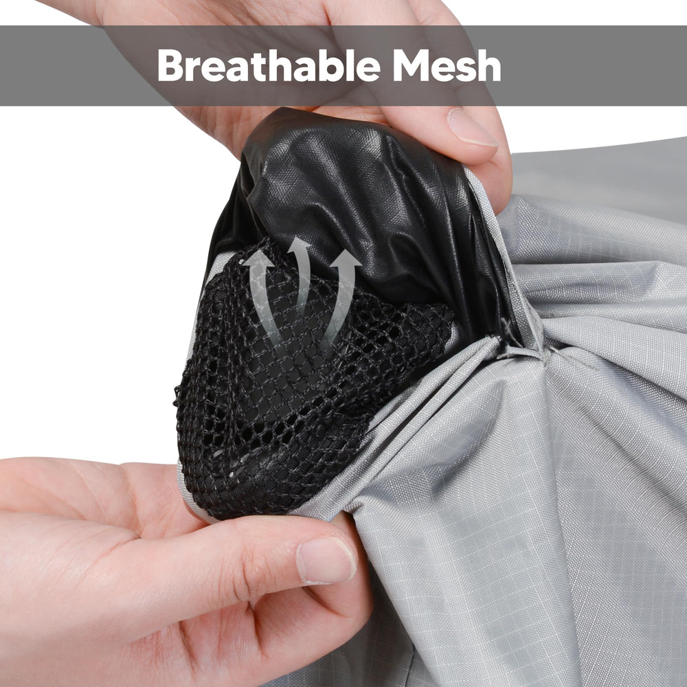 SUNCREAT close-up of thickened polyester texture for durable protection