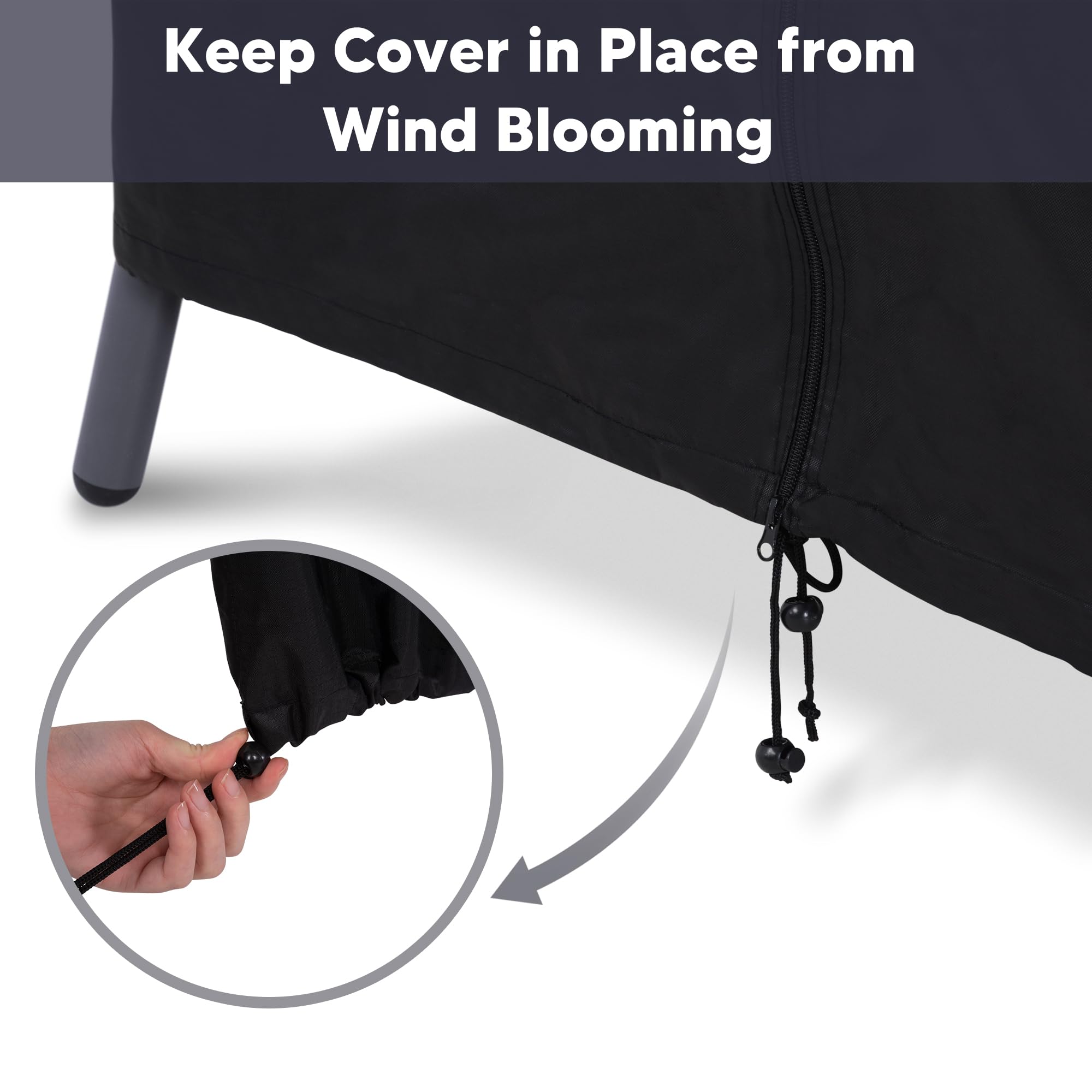 SUNCREAT thickened polyester texture showing durable water-resistant fabric