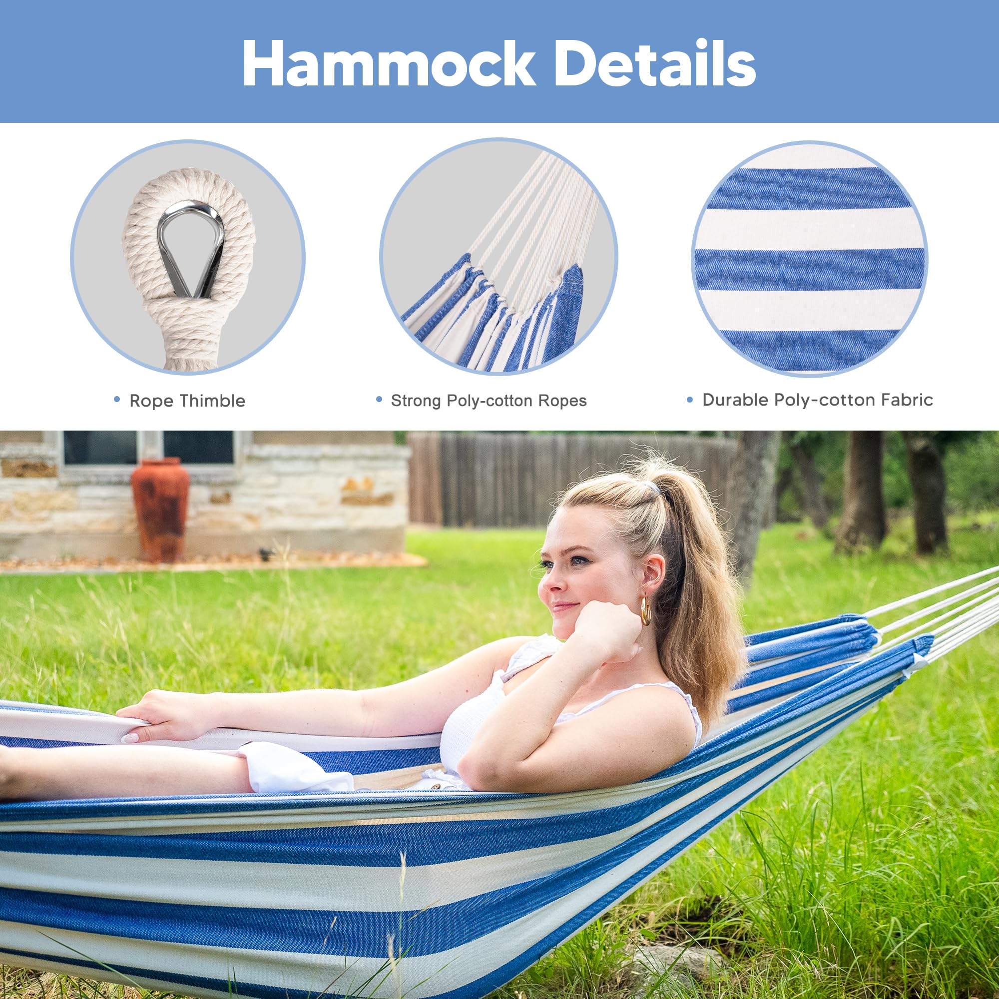 SUNCREAT fabric detail displays breathable poly-cotton comfort