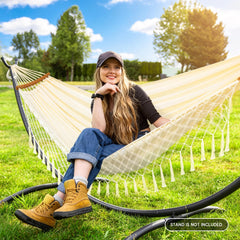 SUNCREAT fabric close-up highlighting thicker poly-cotton texture and breathable comfort