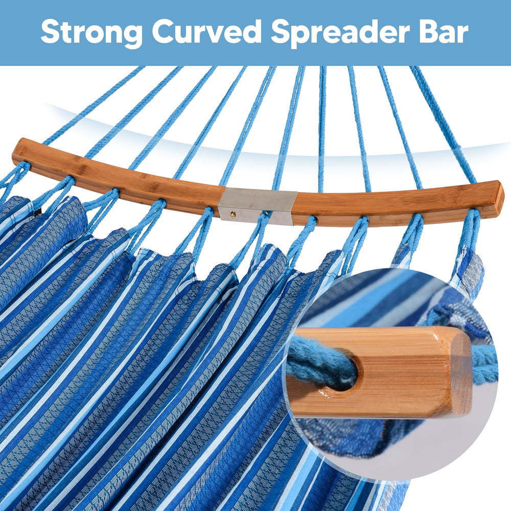 SUNCREAT handwoven suspension ropes triangle pattern showing reinforced strength