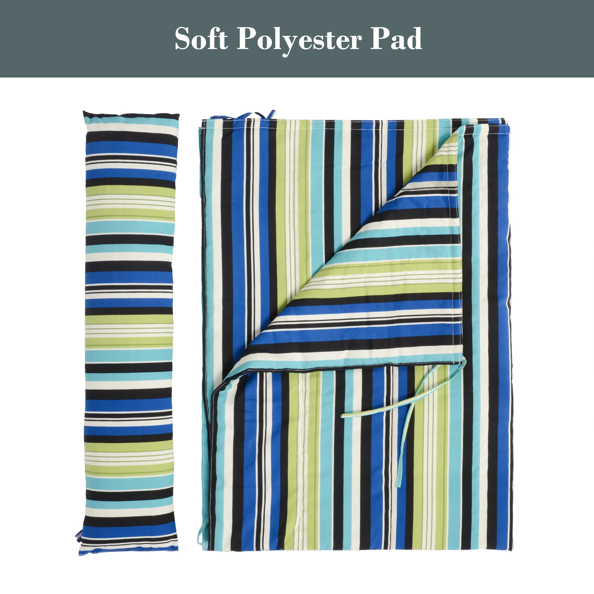 SUNCREAT close-up of quilted polyester texture highlighting soft poly-fiber filling benefit