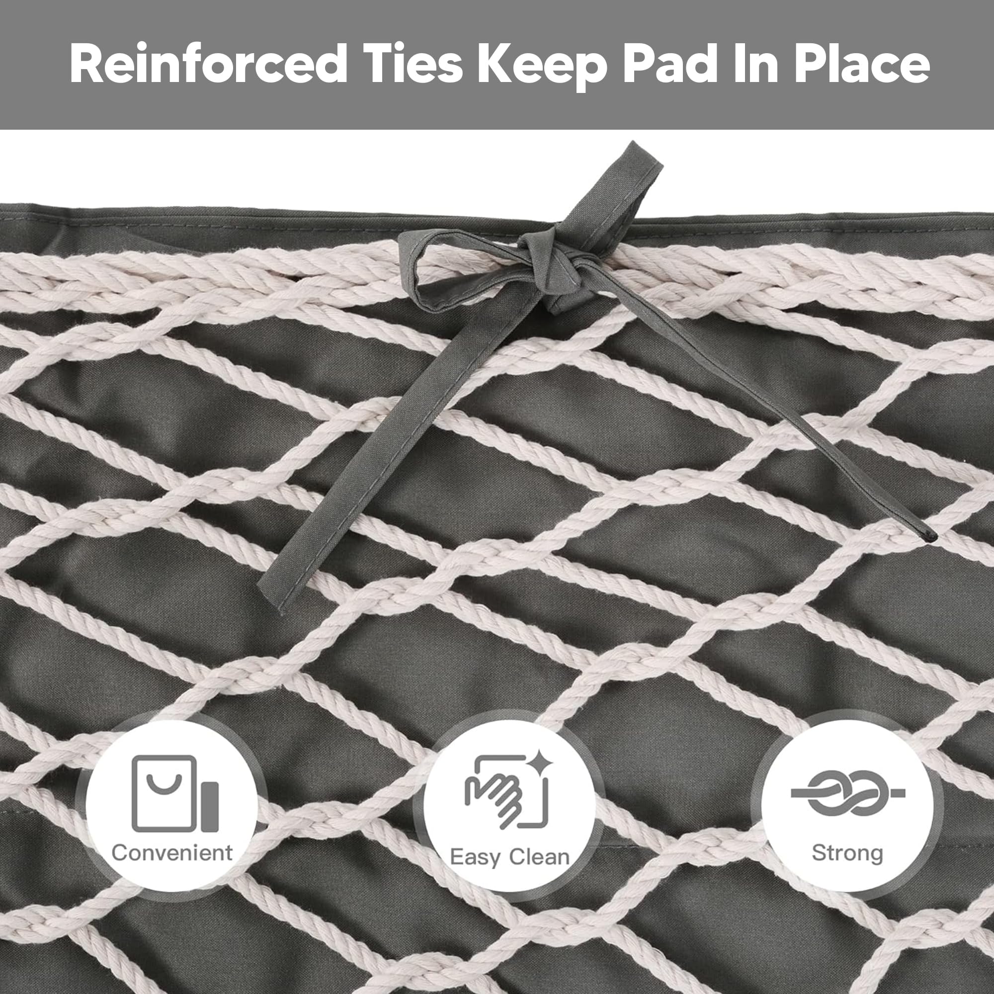 SUNCREAT hammock pad in use with two people demonstrating roomy comfort and support