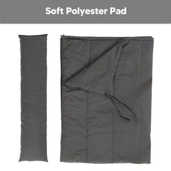 SUNCREAT close-up of quilted polyester texture showing plush padding and durable weave