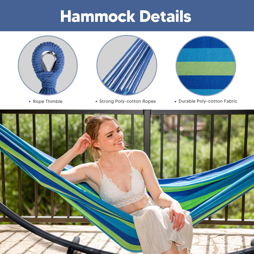 SUNCREAT detailed ropes and metal thimble showing reinforced connection and durability