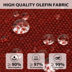 Sundale Outdoor close-up of olefin fabric texture showing water resistance benefit