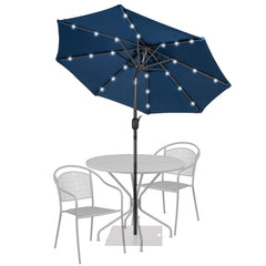 Sundale Outdoor navy canopy front view showing clean shade and style