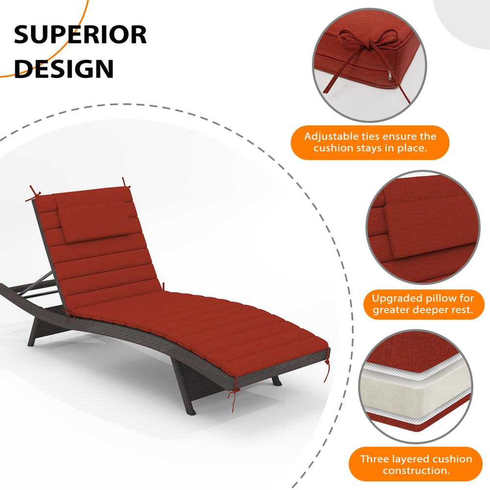 Sundale Outdoor hidden zipper detail for easy cover removal and simple cleaning