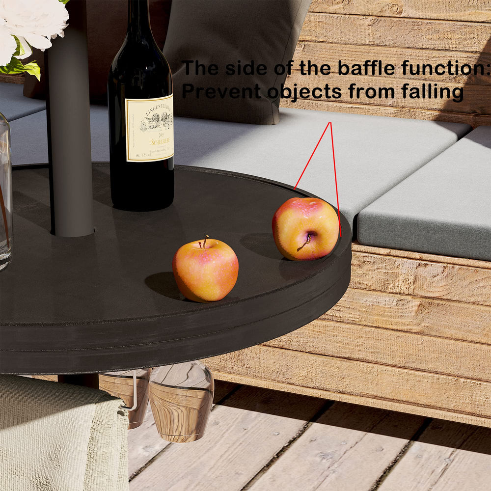 Sundale Outdoor at the beach in use keeps beverages elevated and sand-free
