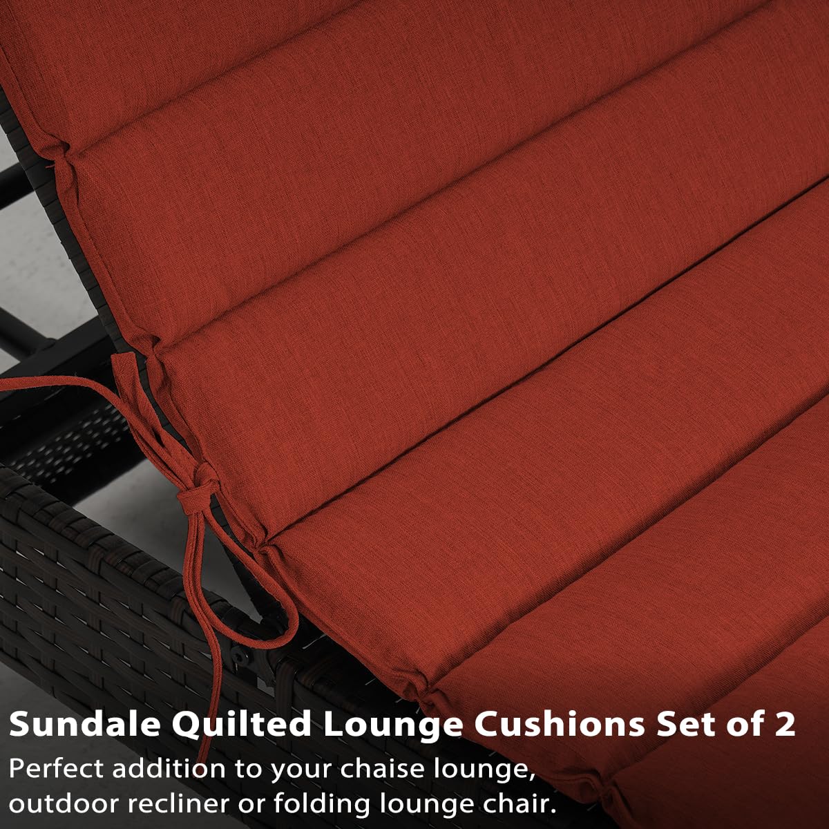 Sundale Outdoor foam cutaway revealing multi-layer padding for long-lasting support
