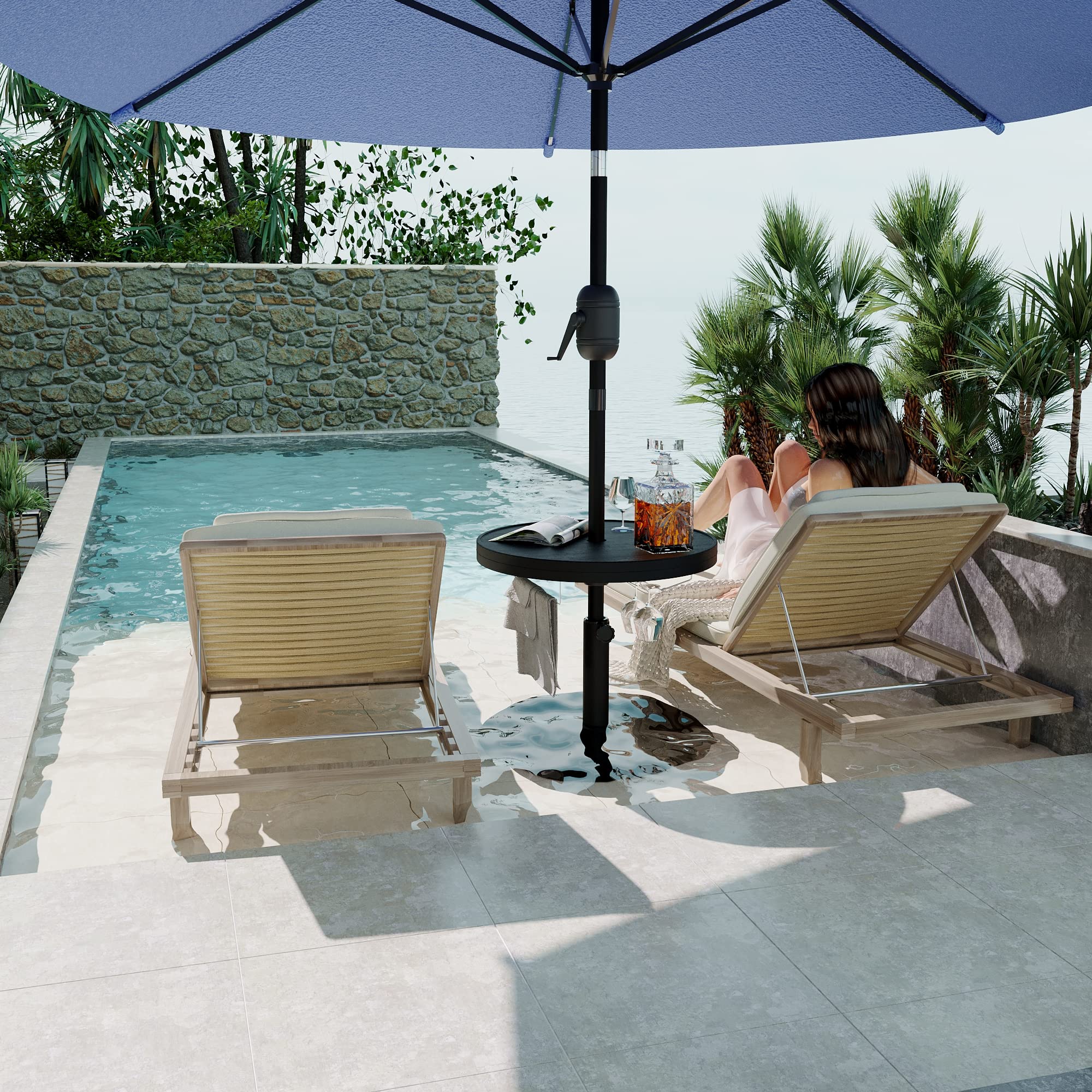 Sundale Outdoor plastic texture closeup highlights durable, maintenance-free material