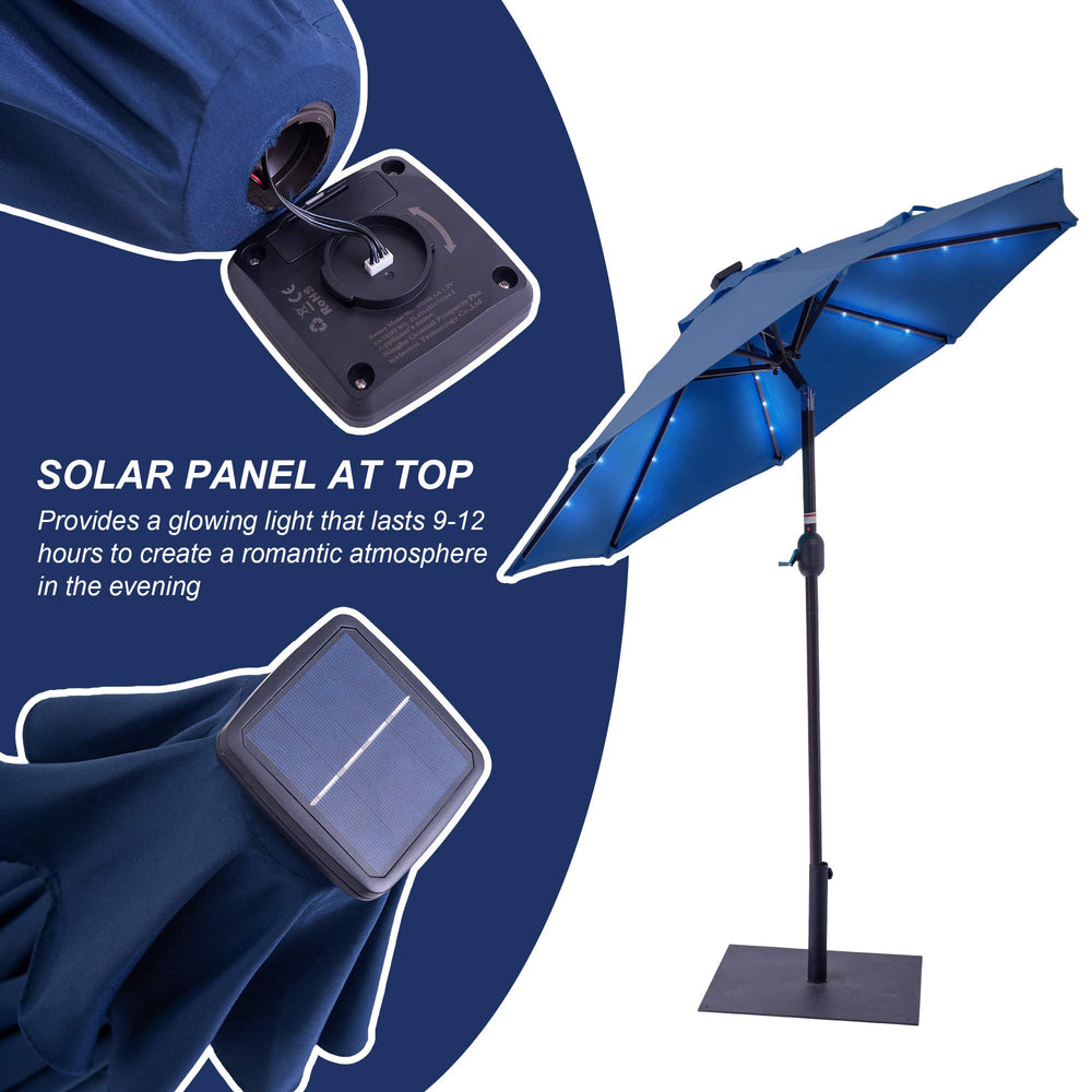 Sundale Outdoor vented top shown improving wind stability outdoors