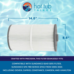 Sundance filter installed in spa skimmer showing easy tool-free replacement