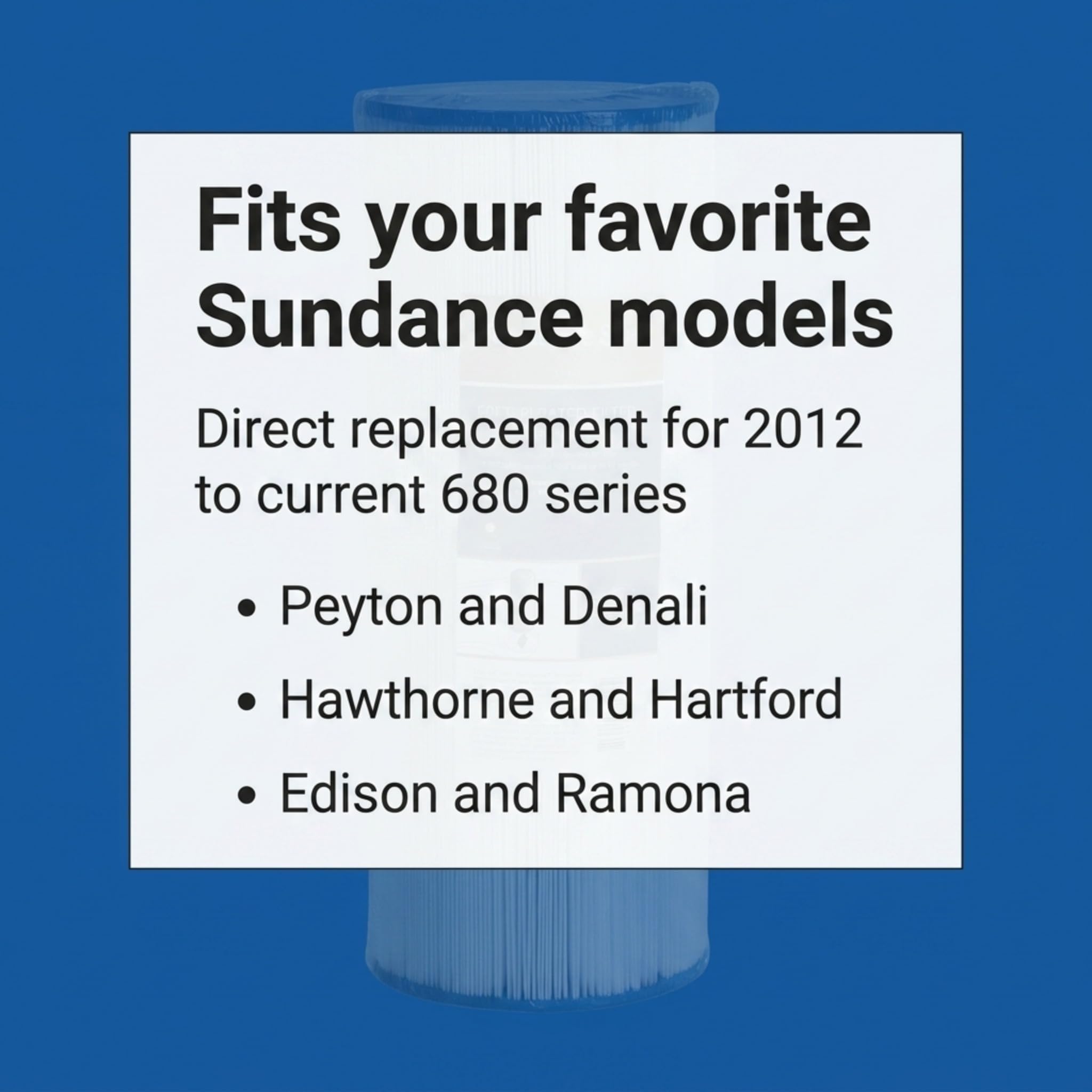 Sundance filter label and packaging showing part 373045S for confident purchase