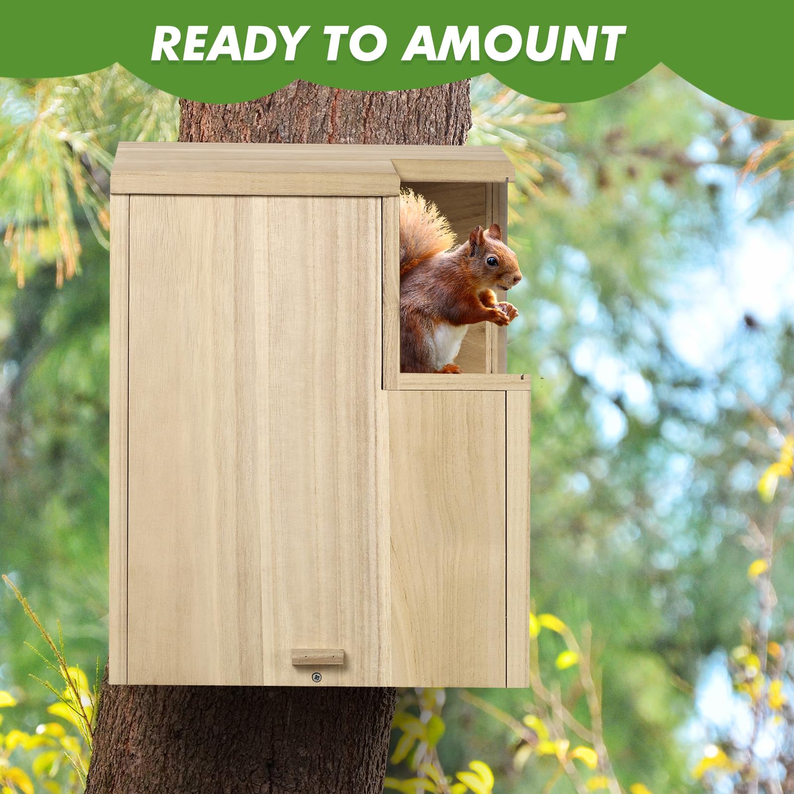 sundia mounted on tree demonstration shows easy single-person installation
