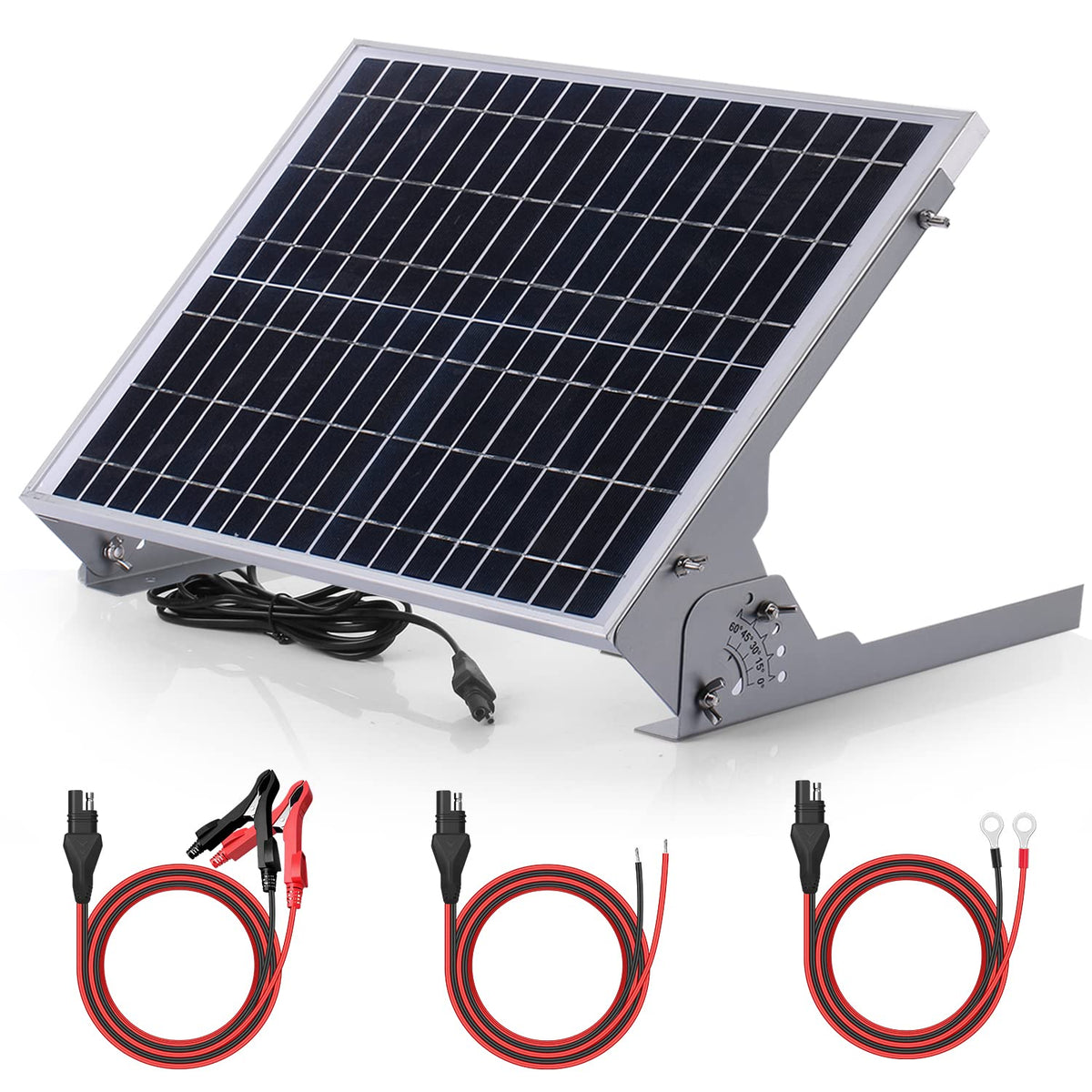 SUNER POWER front view of 20W panel showing overall compact design and durable frame benefit