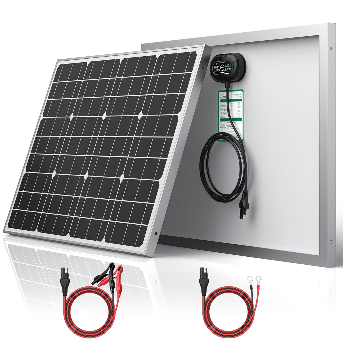 SUNER POWER front panel view showing compact design and durable frame benefits