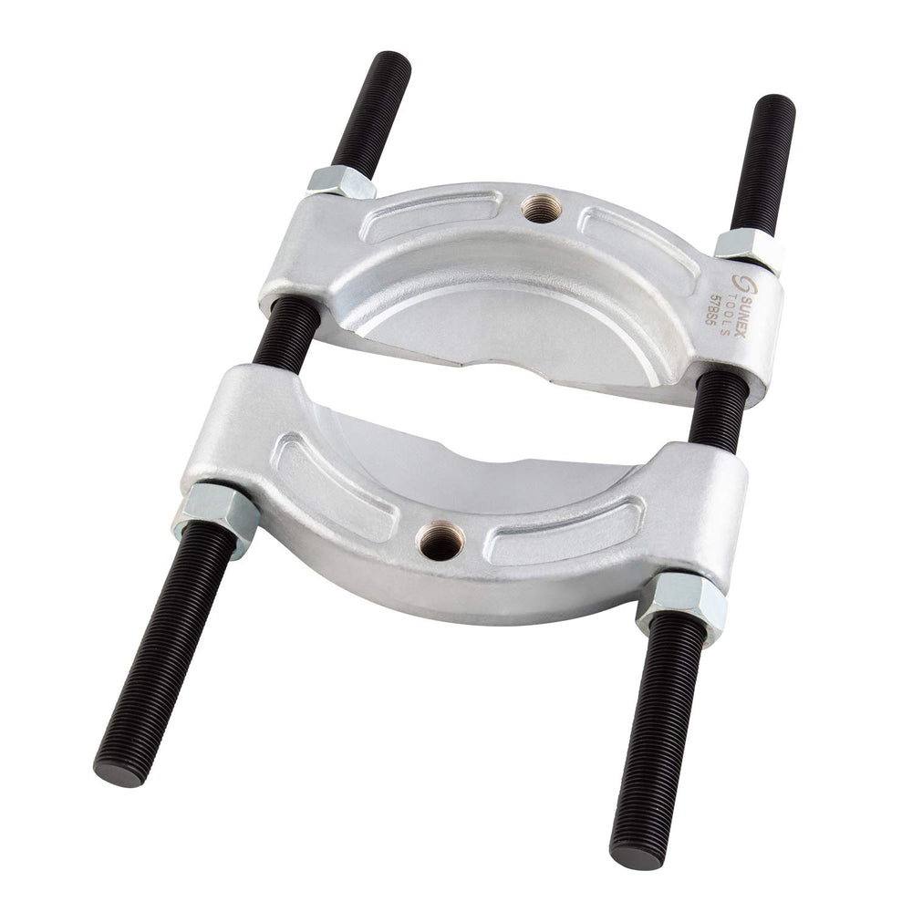 Sunex 57BS5 front view showing forged splitter halves and plated finish for durability