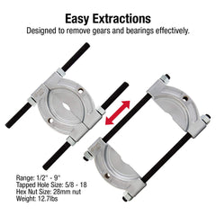 Sunex close-up of sharp angled edge demonstrating easy entry between parts