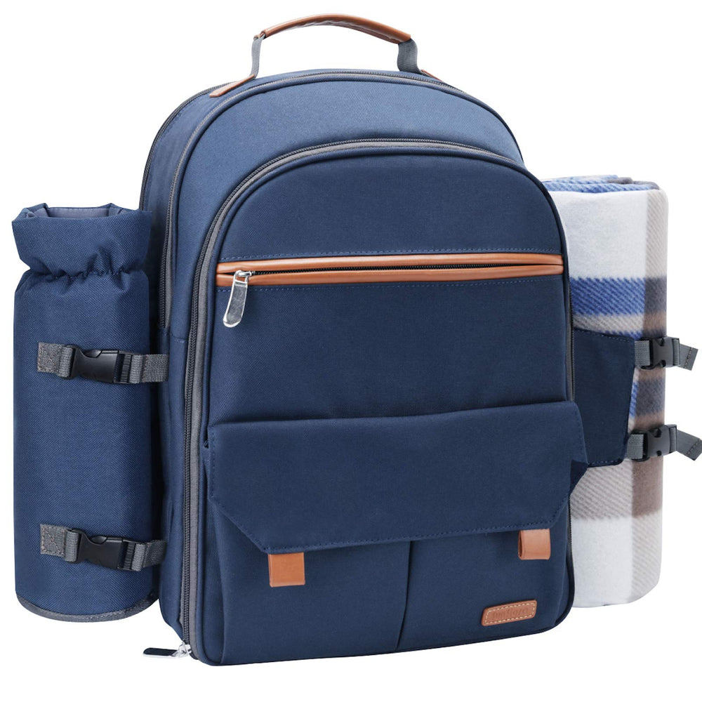 Sunflora backpack front view showing organized storage and easy carry