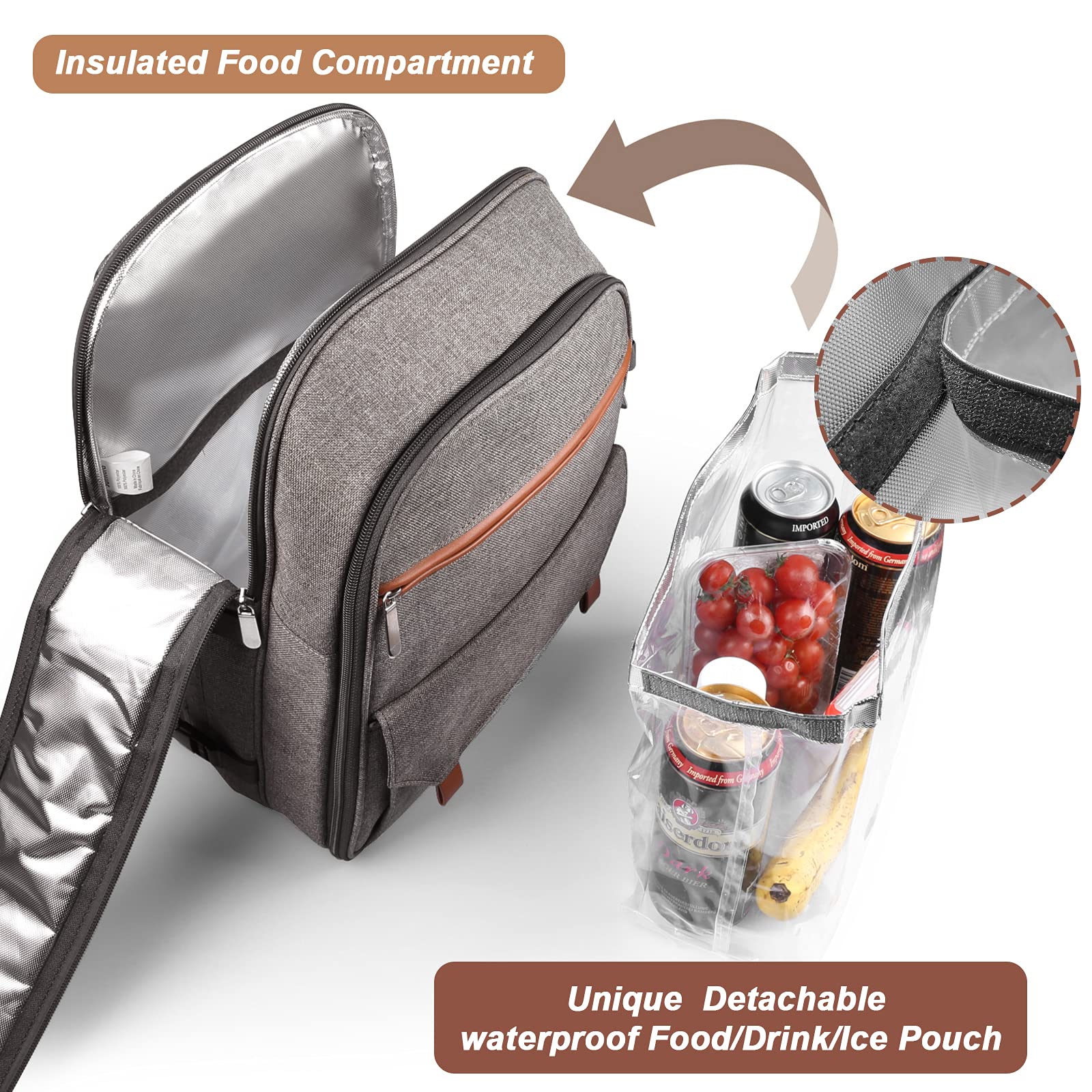 Sunflora backpack worn by person walking comfortably, illustrating ergonomic carry and hands-free travel