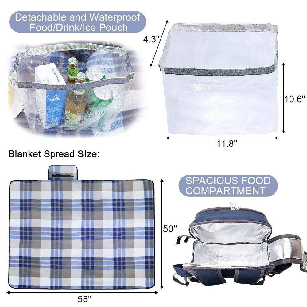 Sunflora blanket with TPE wine glasses highlighting spill-resistant design