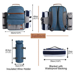 Sunflora detachable waterproof cooler pouch filled with ice and drinks to stay cold