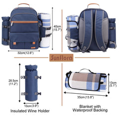 Sunflora detachable waterproof pouch holding ice and drinks for cleanup ease