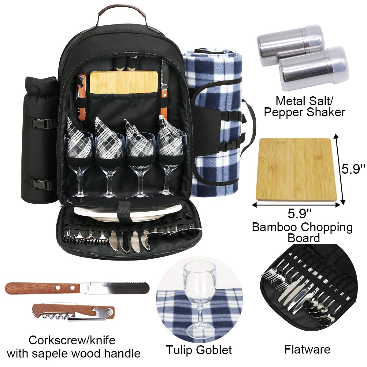Sunflora insulated compartment open showcasing roomy cooler keeping food cold and protected