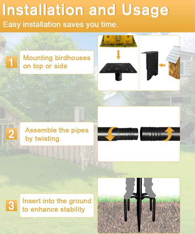 Sungaryard adjustable mounting plates detail showing flexible feeder placement
