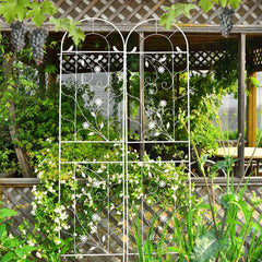 Sungmor close up lattice connection showing sturdy iron joins and support