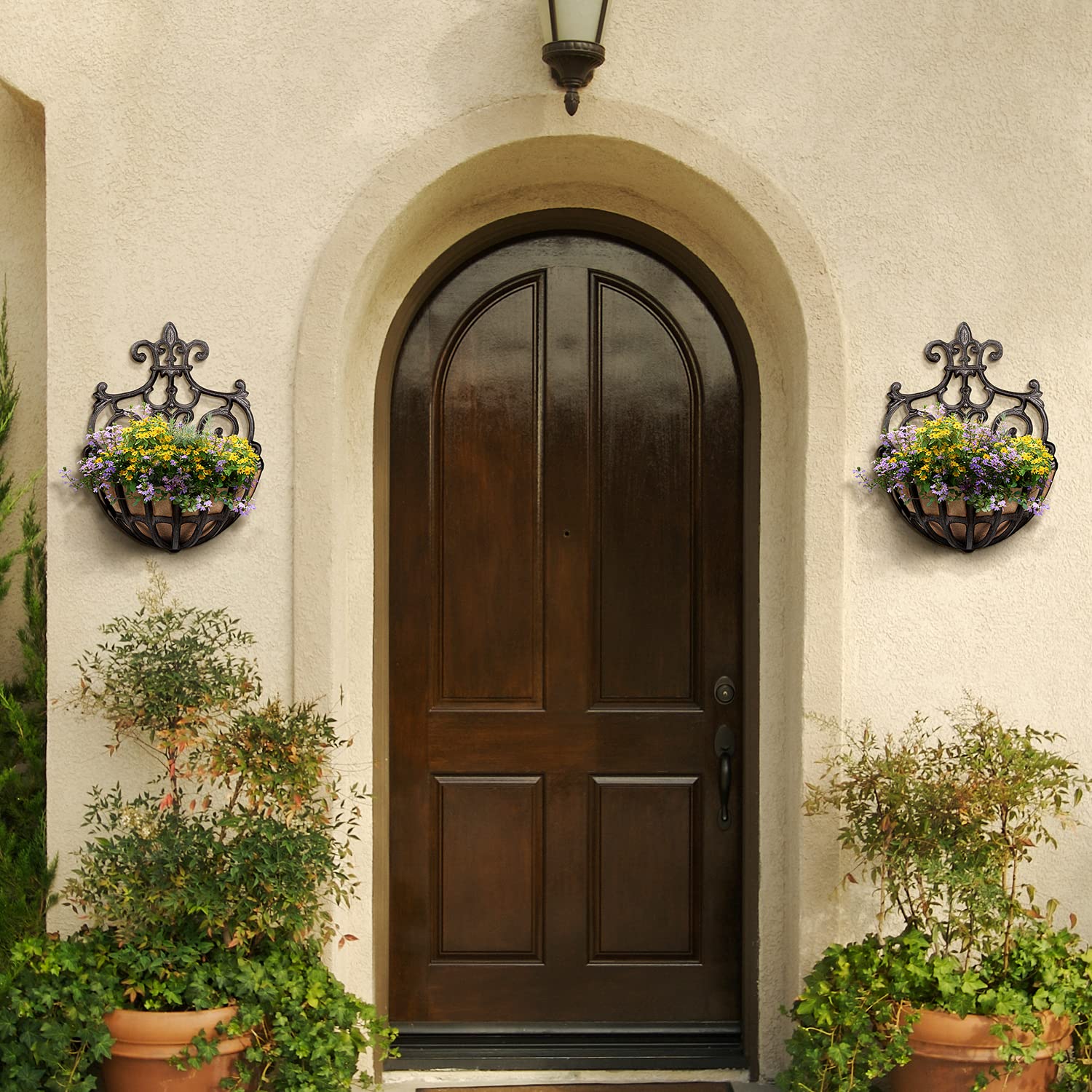 Sungmor two baskets on wall displaying coordinated styling and versatile planting options