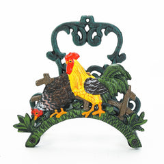 Sungmor front view mounted hose holder showing tidy storage and decorative charm